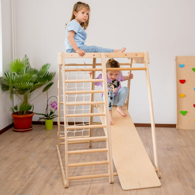 Klettergerüst aus Holz für Innen Jungle Gym