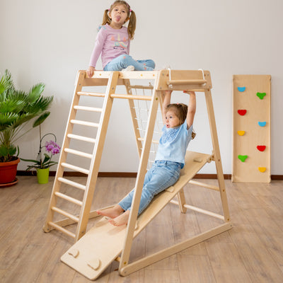 Klettergerüst aus Holz für Innen Jungle Gym