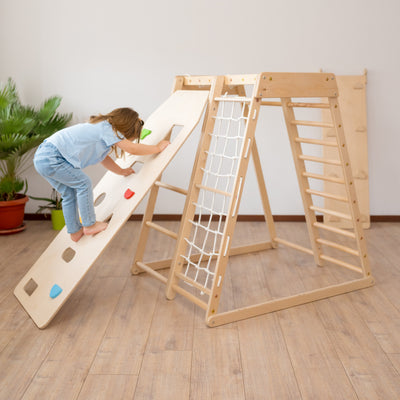 Klettergerüst aus Holz für Innen Jungle Gym