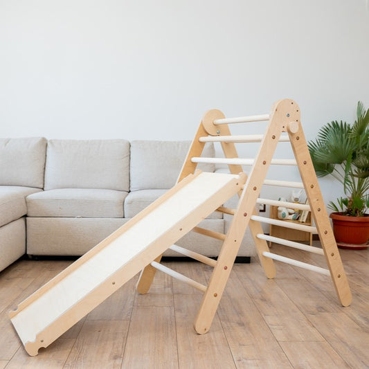 Pikler Kletterdreieck Klappbares mit Doppelseitiger Rampe