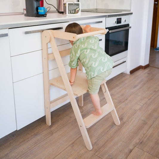 Montessori Verstellbarer & Faltbarer Lernturm
