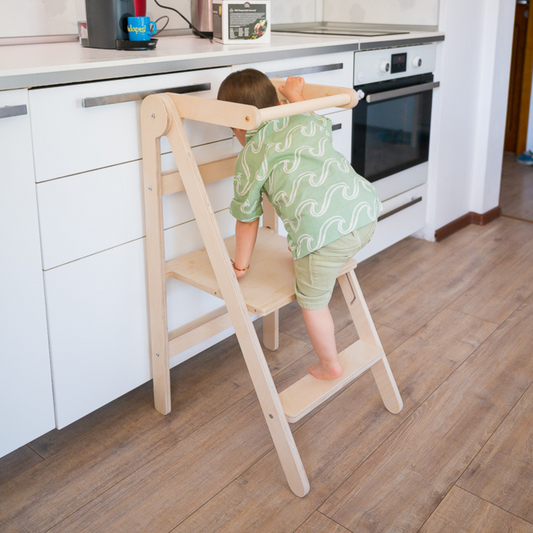 Montessori Verstellbarer & Faltbarer Lernturm