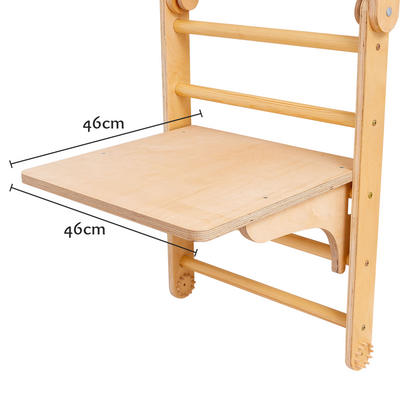 Kinderholztisch für Sprossenwand